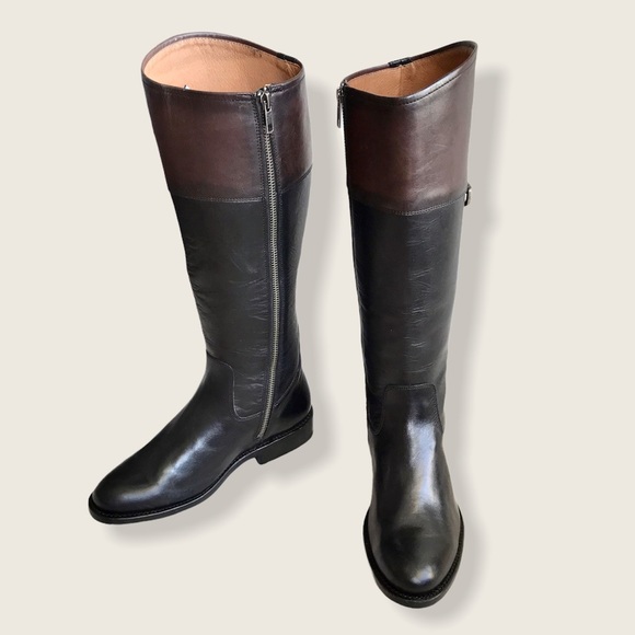 Frye Jayden D-Ring Multi-Tone KneeHigh Riding Boot - Picture 9 of 14